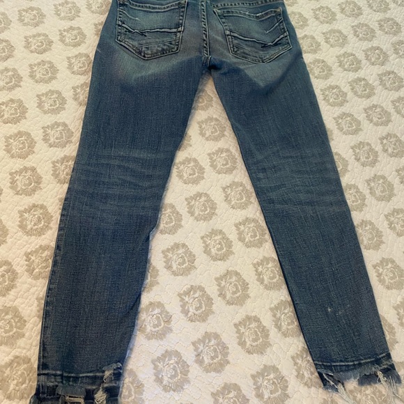 BKE Denim - BKE Buckle Stella Low Rise Slim Fit Ankle Skinny Jeans Womens 25 Raw Frayed Hem